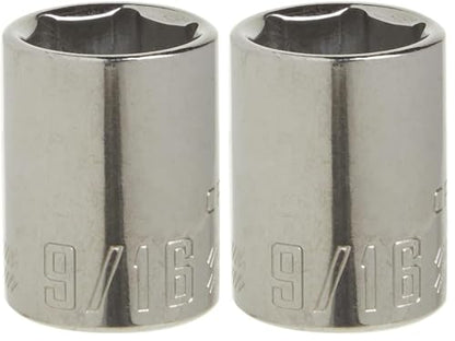 CRAFTSMAN Shallow Socket, SAE, 3/8-Inch Drive, 9/16-Inch, 6-Point (CMMT43004) (Pack of 2) - size: 9/16" (Pack of 2)
