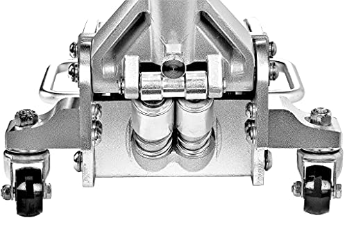 Power Zone 3 Ton Dual Pump Quick Lift Aluminum and Steel Hydraulic Racing Jack, Lift Range: 3-7/8” to 18-3/8”, 680044