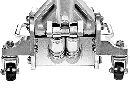 Power Zone 3 Ton Dual Pump Quick Lift Aluminum and Steel Hydraulic Racing Jack, Lift Range: 3-7/8” to 18-3/8”, 680044