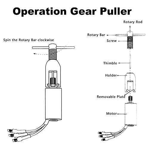 Motor Pinion Gear Puller Remover Tools Set For Rc Helicopter Motor Pinion Parts