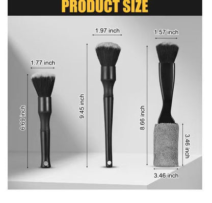 Car Detailing Brush Set Interior Dust Brush,Cleaning Tool Efficient Dust Removal for Car Interior,Computers,Keyboards,Digital Device
