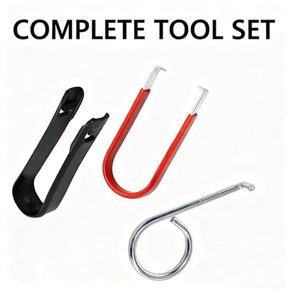 9 PCS Car Wheel Hub Bolt Nut Cover Removal Tool Kit | Hook & Lug Puller Set, Hub Cap Maintenance, Wheel Bolt Cap Removal, Most Vehicles