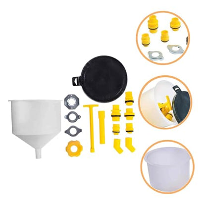 KICHOUSE 1 Set Durable Spill Radiator Funnel Kit Coolant Fill for Automotive Use Prevents Spills Trapped Air for Engine Flush and Radiator Maintenance