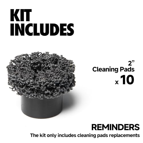 10 Pack 2” Brake Hub Cleaning Discs Replacement Pads for Around Wheel Studs Rust Removal - size: 10 Pack 2" Replacement Pads