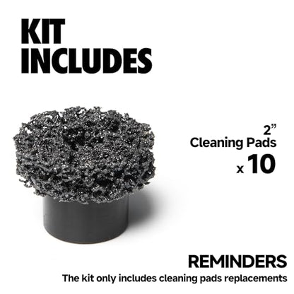 10 Pack 2” Brake Hub Cleaning Discs Replacement Pads for Around Wheel Studs Rust Removal - size: 10 Pack 2" Replacement Pads
