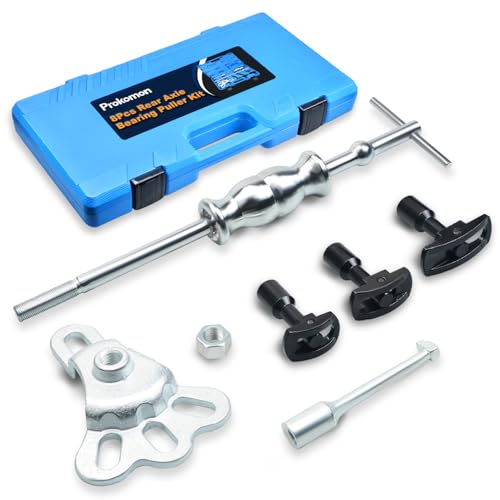 Rear Axle Bearing Puller Kit; Rear Axle Puller Set; Rear Axle Bearing Removal Tool with Slide Hammer Yoke and 3 Rear Axle Adapters