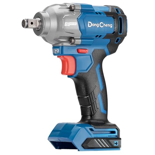 Dong Cheng 20V Brushless Impact Wrench, Max Torque 503 ft-lbs (682 N.m), 1/2 inch with 3 Mode Speed, 2400 RPM Cordless Impact Gun, Bare Tool - style: Bare Tool