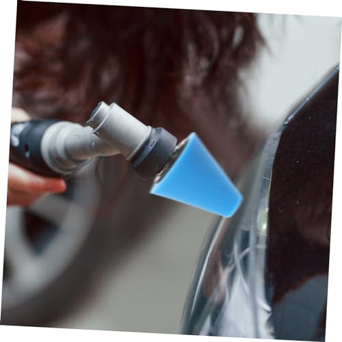 2pcs Car Wheel Polishing Sponge Pads Drill Buffer Attachment for Car Detailing Cone-Shaped Buffing Wheel for Waxing and Sealing