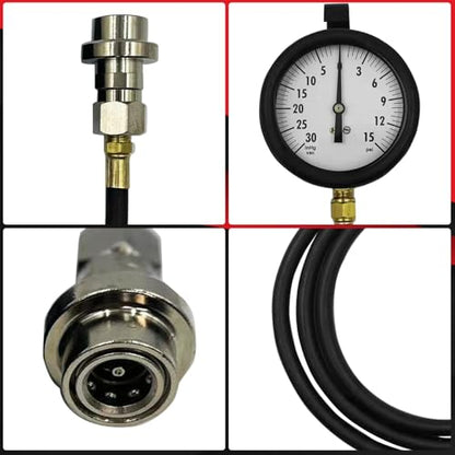 TU-32-6 6.6 L Fuel Pressure Test Compatible with Duramax Diesel Fuel System Test Kit with Storage Box