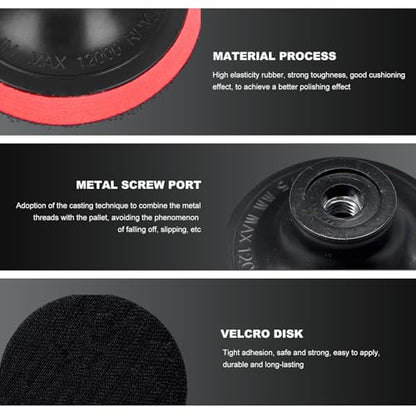 Glass Polishing Kit, Multifunctional Windshield Scratch Removal Kit with 100g Cerium Oxide Powder, Wool Polishing Wheel Deep Scratch Remover for Windscreen & Glass Repair