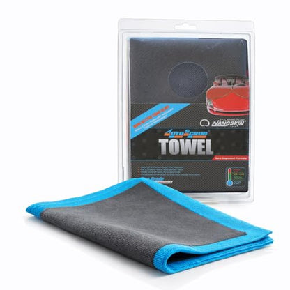 Nanoskin AUTOSCRUB Surface Prep Towel Fine Grade- Patented Clay Bar Replacement Tool to Remove Embedded Contaminants Before Wax & Coating | Safe for Painted Surface, Glass, Plastic, Metal & More, 12" x 12" - style: Fine Grade 12" x 12"