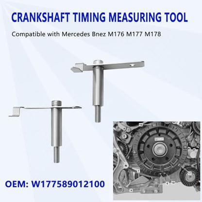 KTPROT 34Pcs Engine Timing Tool for Mercedes-Benz Maybach M176 M177 M178 | For Mercedes-Benz Maybach S560L M177 M178 M176 4.0L AMG C63 C63S V8 Engine W177589014000 W177589001500 W177589012100