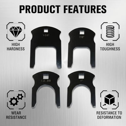 38410 DEF & Fuel Line Disconnect Tool Set, Diesel Fuel Line Removal Tool | 4 Pcs Fuel Line Disconnect Set for Ford, Chevy, GMC Diesel, Audi, and BMW models, fits for car and truck maintenance