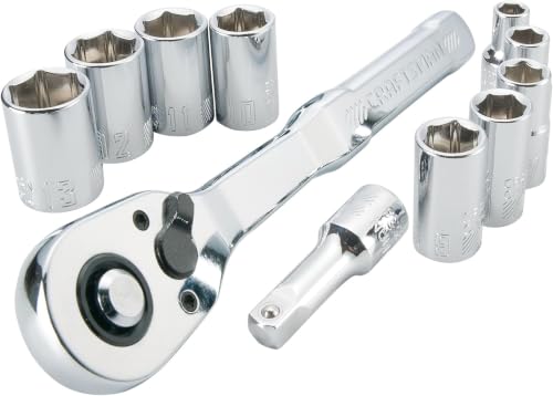 CRAFTSMAN Mechanics Tool Set, Metric, 1/4 Inch Drive, 11 Piece (CMMT34871) (Pack of 6) - size: 1/4 in (Pack of 6)