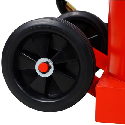 50 Ton Air Hydraulic Bottle Jack, 100,000 LBS Capacity | Heavy-duty steel jack with air and manual operation, 10.5"-16.5" lift range for trucks, RVs, farm and construction equipment