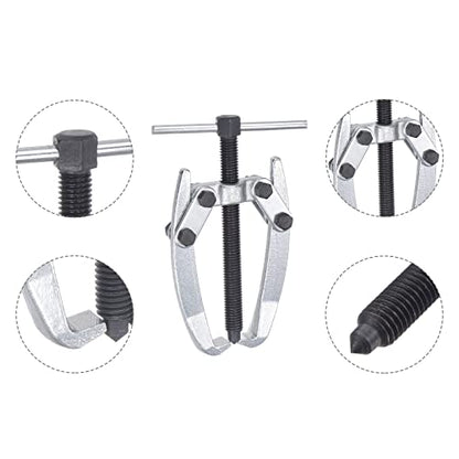 uxcell 3.15" 2-Jaw Gear Puller for Bearings, Pulleys Remove, High Carbon Steel Separate Lifting Device - size: 10mm - 80mm