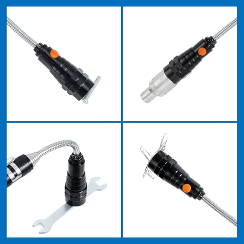 Extendable Magnetic Flashlight with Telescoping Magnet Pickup Tool, 2 Pack | Cool Gadget, Dad Gifts, Birthday Gifts for Men, Dad, Husband, Him, Father, Mechanic, Boyfriend, Women, Black