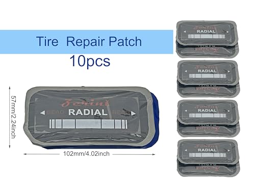 2.24" x 4.02" 10 pcs, 1 ply, Radial Repair Patch, Heavy Duty Tire Patches, Tire Puncture Repair Patch for Car Truck Bus Tractor Agricultural Vehicles - size: 2.24" x 4.02" 10 pcs