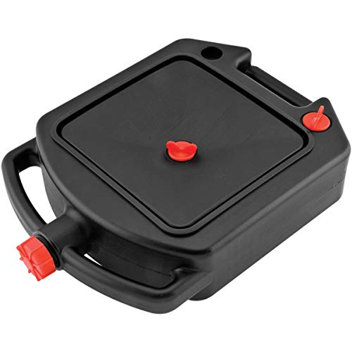 BikeMaster Oil Dispenser and Drain Pan 5L,Chrome
