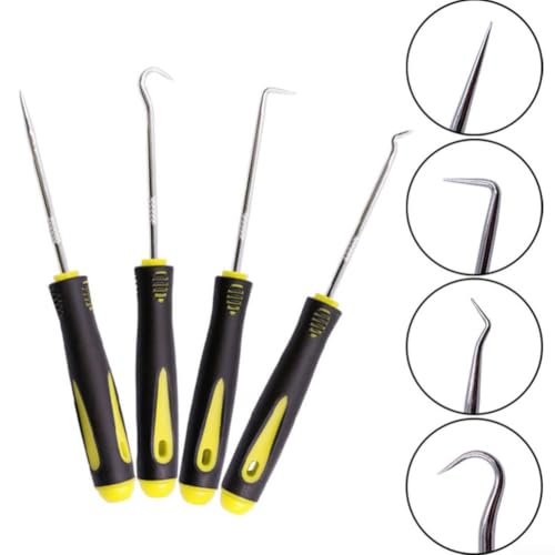 Car Trim Removal Pick Tool and Hook Set 90 Degree Right Angle O Ring Puller Auto Repair Kit (1#) - color: 1#