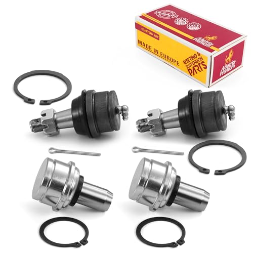 Metrix Premium Chassis Parts Ball Joint Kit Fits Ford E-150 03-06 | E-150 Club Wagon 03-05, E-150 Econoline Club Wagon 92-02, Front Upper & Lower, 4 PC, Replacement K8611T & K80196