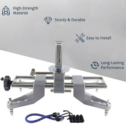 Wheel Clamp & Magnetic Adapter Fits 11-25 Inch Rims, Wheel Alignment Tool Kit for Precisely Measure and Adjust The Camber and Caster Angles