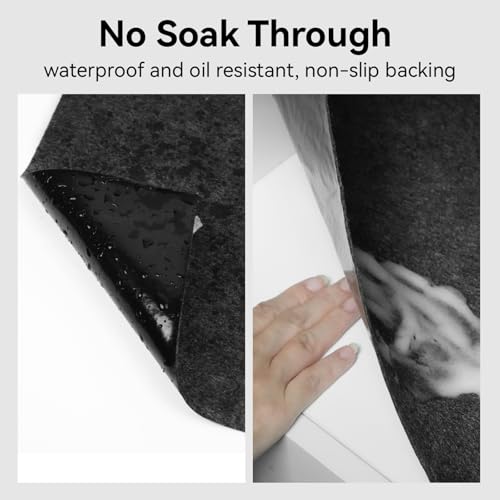 Garage Floor Protection Mat (8' x 8') Suitable for garages, it Prevents Slipping on the Bottom of Cars, Prevents Oil spillage, is Waterproof, Stain-Resistant, and Protects the Floor Surface. - size: 8' x 8'