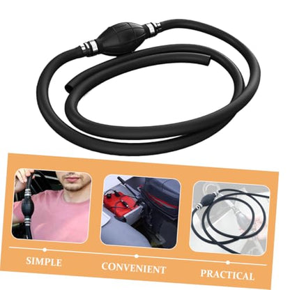 Healifty Transfer Siphon Pump Kit Durable Hand Pump with Hose Efficient Liquid Transfer for Automotive Use Nbr Rubber Construction