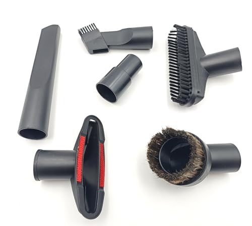 Vacuum Attachments 32mm (1-1/4 inch) &35mm (1-3/8 inch) Vacuum Cleaner Accessories Brush Kit Fits Vacuum Cleaner