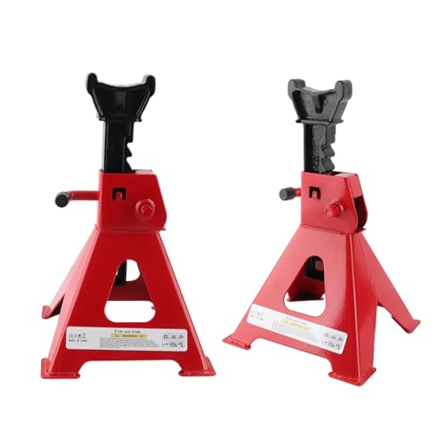 Bewinner Heavy Duty 2 Ton Jack Stand Lightweight Carbon Steel 2 Pack for Car SUV Truck with Adjustable Height 10.5-16.5 Inch Ratchet Safety Stand