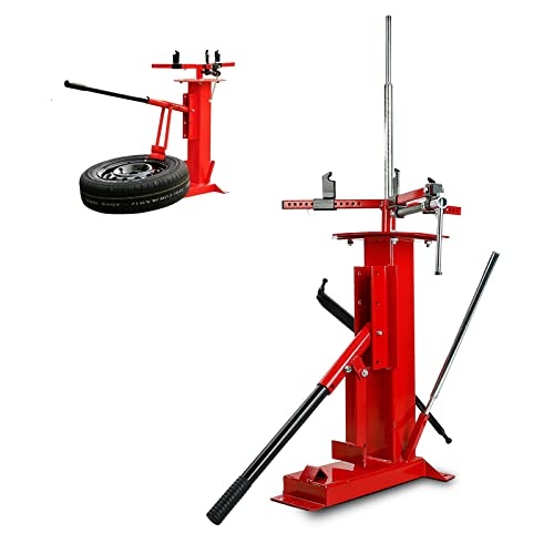 Manual Tire Changer, Portable Bead Breaker Mounting Tool for 4"-16.5" Tires | Steel Construction with Stable Base Design, Ideal for DIY Garage Maintenance, Outdoor Tire Repair and Small Vehicle Service