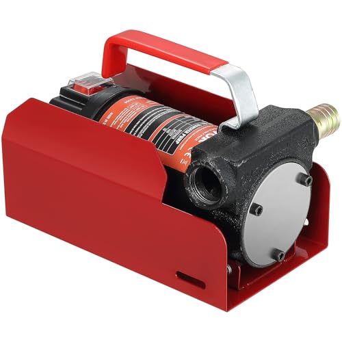 VEVOR Diesel Fuel Transfer Pump Kit, 12V 10 GPM DC with Automatic Shut-off Nozzle and Hose, Portable Electric Self-Priming Fuel Extractor Pump, for Diesel, Kerosene, Machine Oil, and Transformer Oil - size: 12V 10GPM