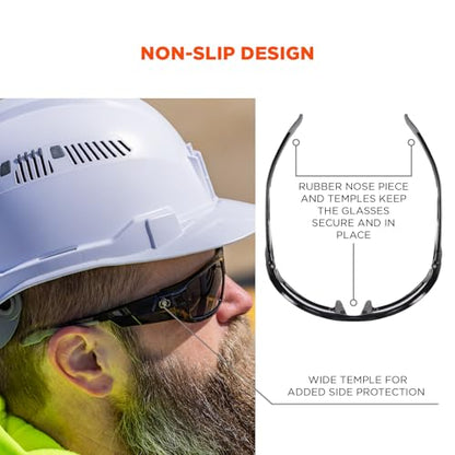 Ergodyne Skullerz ODIN Anti Fog Safety Glasses - color: Smoke Lens, Matte Black Frame, size: Matte Black Frame