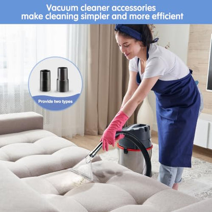 Universal Clear Vacuum Extraction Accessory Compatible with All Shop Vac | come with 1-7/8", 1-1/4" Adapters Wet Dry Vacuum Cleaner Attachments for Upholstery Carpet Cleaning Car Detailing - size: Large