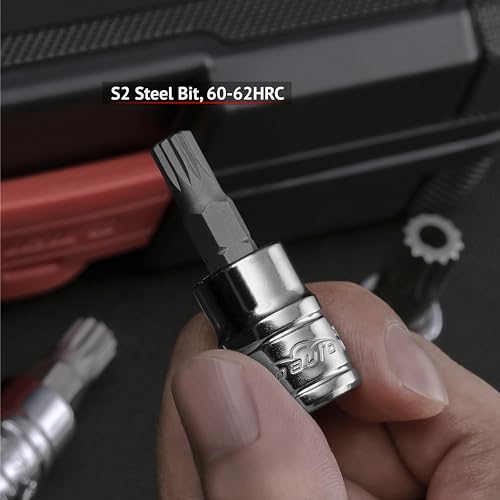 EPAuto 10-Piece XZN Triple Square Spline Bit Socket Set - size: Triple Square- 10 Pieces