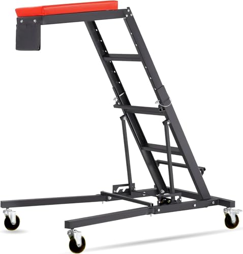 Top Automotive Creeper,Engine Creeper with Adjustable Height 48" to 64" | 400 LBS Capacity High Topside Creeper,4 Swivel Caster Wheels, Heavy Duty Foldable Creeper for Auto Repair and Maintenance