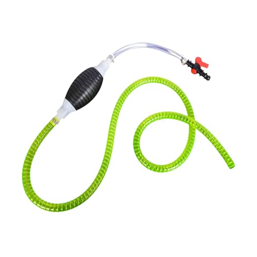 Car Gasoline Siphon Hose Pump, Portable High Flow Fuel Transfer Pump with PVC Hose, Manual Hand Siphon Accessories for Gas Oil Petrol Diesel Fluid Water, Universal for Most Vehicles (11.65FT) - size: 11.65FT