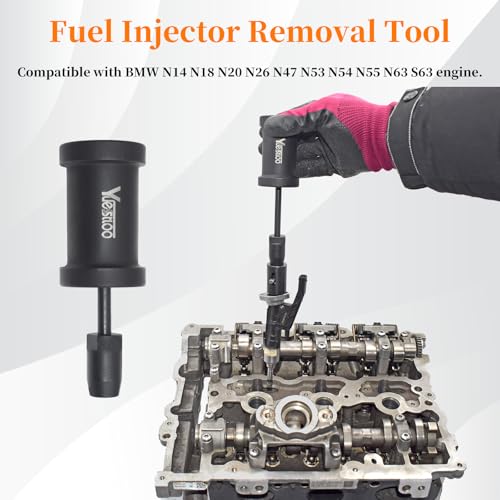 17PCS Camshaft Alignment Timing Tool Kit Compatible with BMW N20 N26 Engine | with Flywheel Holder Tool & Balance Shaft Tool & Fuel Injector Remover Kit, Replaces 212831 119340 212830 219548 - size: 17PC