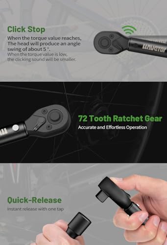37pcs Bike Torque Wrench Set, Inch Pound Torque Wrench 1/4 Inch Drive, Bike Tool Kit, Bike Torque Wrench Set 4-20Ft.lb(5.4-27.2N.m) Pro Bicycle Tool Kit - size: 37PCS 20Ft.lb