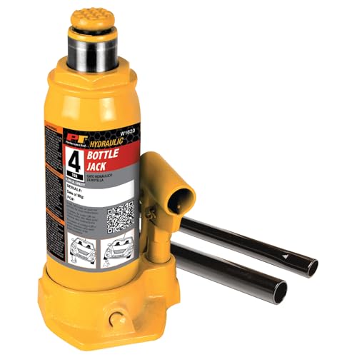 Performance Tool W1623 4-Ton (8,000 lbs.) Heavy Duty Hydraulic Bottle Jack - size: 4-Ton