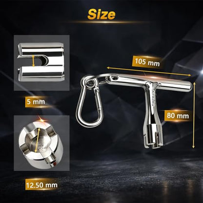 304 Stainless Steel Bottle Jack Release Pressure Wrench, Bottle Jack Pressure Relief Valve Wrench, Hydraulic Jack Valve Release Tool Compatible with 12-Ton 20-Ton Presses