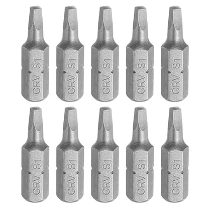 HARFINGTON 10pcs Square Head Screwdriver Bits 1/4" Hex Shank SQ1 Head 1" Length CR-V Steel Screw Driver Drill Bit for Repair Work Electric Screw Driver - size: SQ1