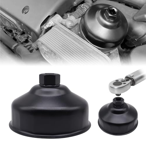 86.4mm 16 Flutes Oil Filter Wrench Compatible with BMW and Volvo with 86mm Filter Housing Caps, Removal Tool to Change Oil, Steel Socket Wrench Kit - style: 86.4mm 16 Flutes