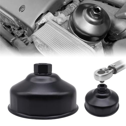 86.4mm 16 Flutes Oil Filter Wrench Compatible with BMW and Volvo with 86mm Filter Housing Caps, Removal Tool to Change Oil, Steel Socket Wrench Kit - style: 86.4mm 16 Flutes