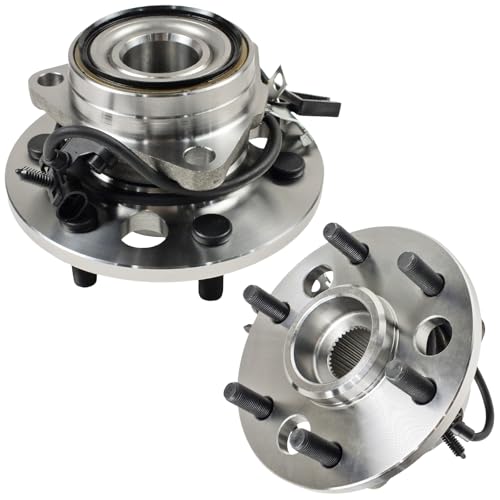 515024 Front Wheel Bearing Hub Assembly for Cadillac Escalade 1999-2000, Chevrolet K1500 K2500 Suburban Tahoe 1995-1999, GMC K1500 K2500 Suburban Yukon 1995-1999 4WD (2PCS) - size: 515024