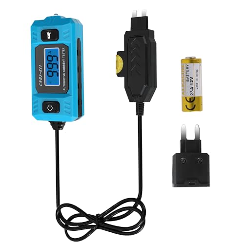 Automotive Circuit Fault Probe Tester, 20A 48V Car Relay Fuse Blade Test, Cnbj-611 Parasitic Draw Tester, with LED Display & Front Light, High-Precision for Cars, Trucks, Suvs