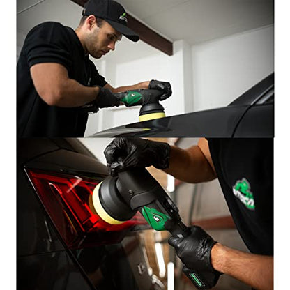 BATOCA 21V Cordless Polisher for Cars - 2.0Ah Lithium Battery Powered Car Buffer Kit, 4500RPM orbital with pads & Buffing Pads Cleaning Brush - Professional Auto Detailing Tool (Upgraded from S2)