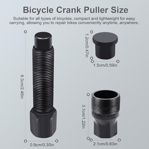 Crank Puller, Bike Crank Removal Tool, Crank Puller Bike Tool for Square Taper and Splined Cranks,Bike Crankset Arm Removal Tool for Maintenance, Repair, Cycling Power Bottom Bracket Tool