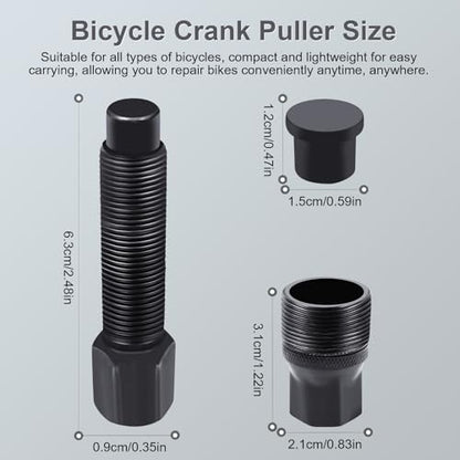 Crank Puller, Bike Crank Removal Tool, Crank Puller Bike Tool for Square Taper and Splined Cranks,Bike Crankset Arm Removal Tool for Maintenance, Repair, Cycling Power Bottom Bracket Tool