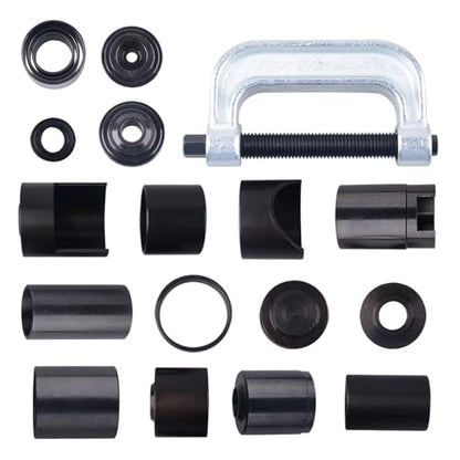 DAYUAN 21PCS Master Ball Joint Press Service Kit for 2WD 4WD Vehicle | Upper & Lower Ball Joint Service Kit，Removes & Installs Ball Joints，Brake Anchor Pin Tool，Carbon Steel，Red Case